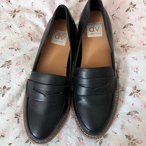 black loafers